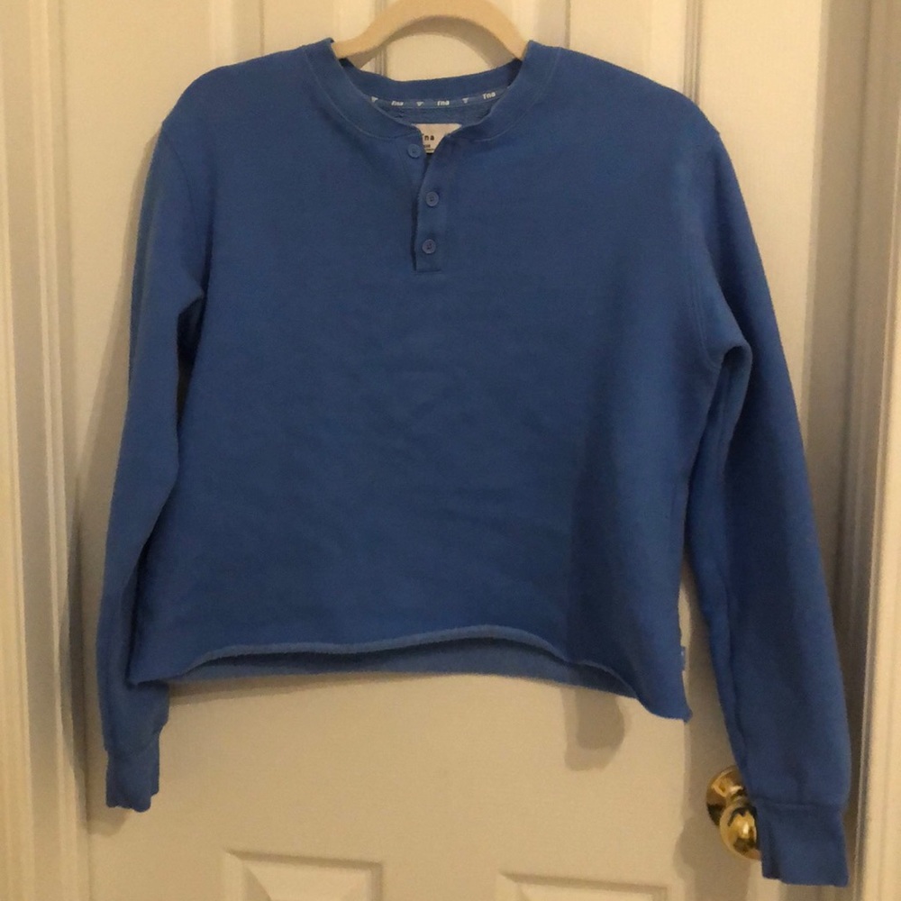 TNA blue sweatshirt
